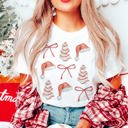  Graphic Tee, Tshirt, Couples Christmas Santa hat, Cookies, Bows