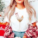  Graphic Tee, Tshirt, Couples Christmas Gingerbread Martini