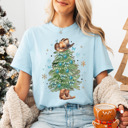  Graphic Tee, Tshirt, Christmas, Holiday, Bows, Trees, Western, Hat, Boots