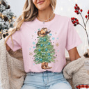  Graphic Tee, Tshirt, Christmas, Holiday, Bows, Trees, Western, Hat, Boots