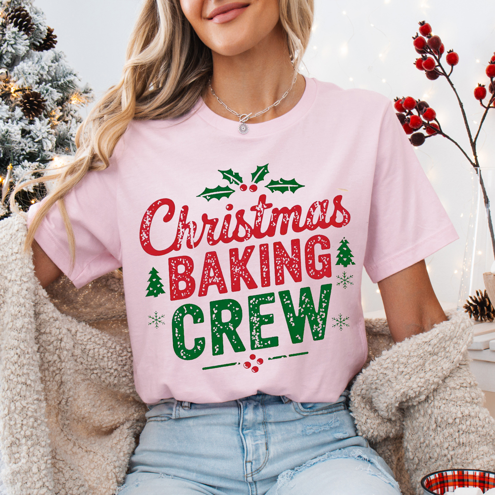 Graphic Tee, Tshirt, Christmas, Holiday, Baking Crew