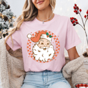  Graphic Tee, Tshirt, Christmas, Holiday, Santa Checkers