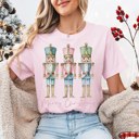  Graphic Tee, Tshirt, Christmas, Holiday, Pastel Nutcrackers