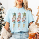  Graphic Tee, Tshirt, Christmas, Holiday, Pastel Nutcrackers