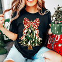  Graphic Tee, Tshirt, Christmas, Holiday, Bows, Red Dots