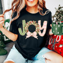  Graphic Tee, Tshirt, Christmas, Holiday, Bows, Boho Joy