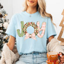  Graphic Tee, Tshirt, Christmas, Holiday, Bows, Boho Joy