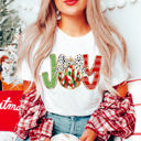  Graphic Tee, Tshirt, Christmas, Holiday, Bows, Watercolor Joy