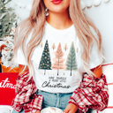  Graphic Tee, Tshirt, Christmas, Holiday, Watercolor Trees