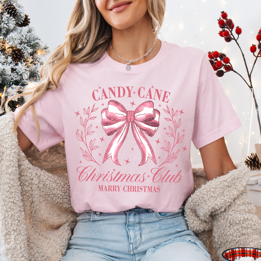 Graphic Tee, Tshirt, Christmas, Holiday, Candy Cane Club