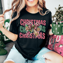  Graphic Tee, Tshirt, Christmas, Holiday, Bows, Christmas