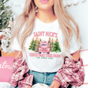  Graphic Tee, Tshirt, Christmas, Holiday, Saint Nick Trees