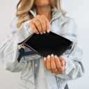  Custom Accessory Zip Bag, Travel Pouch, Makeup Bag, Toile Designer Stripe