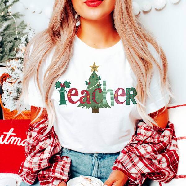 Graphic Tee, Tshirt, Teacher, Christmas, Holiday Teacher