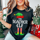  Graphic Tee, Tshirt, Teacher, Christmas, Holiday, Teacher Elf