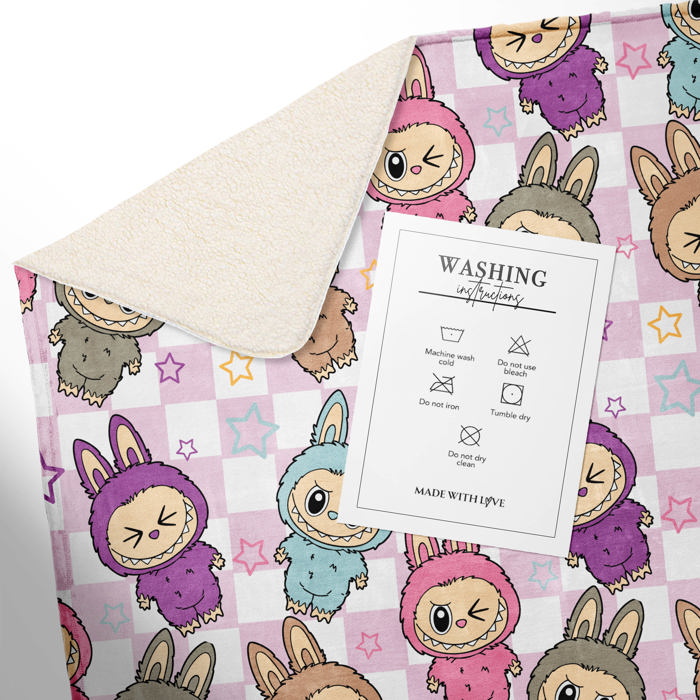 Little Monsters Large Personalized Blanket