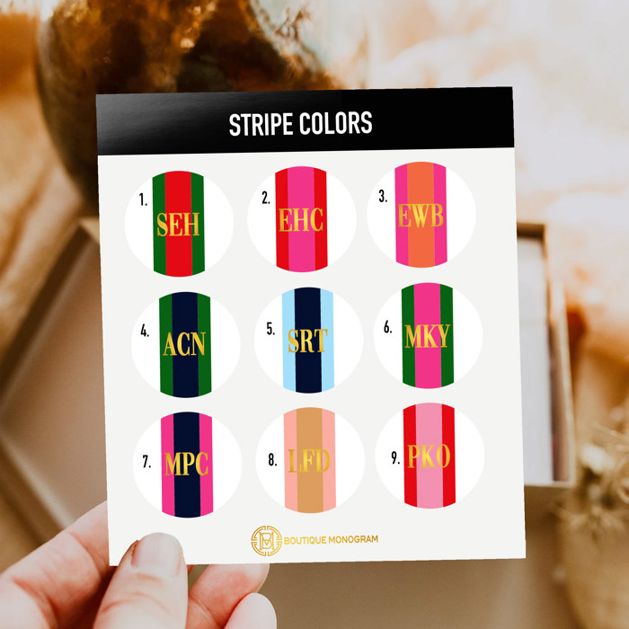 Personalized Leopard Print Tote Bag, Stripes, Custom Initials