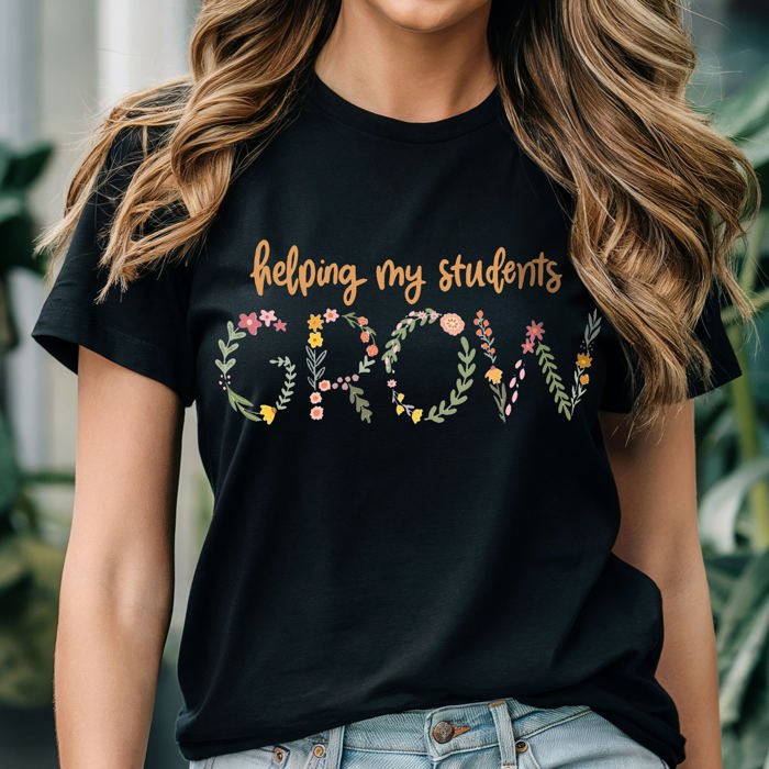 Graphic Tee, Tshirt, Teacher Shirt, Kids, Daycare, Preschool, Helping Students Grow