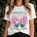  Graphic Tee, Tshirt, Teacher Shirt, Kids, Daycare, Preschool, Progress Not Perfection