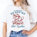  Graphic Tee, Tshirt, Retro Vintage Design, Funny, Cheeky, Turtle On My Way To Get My Shit Together