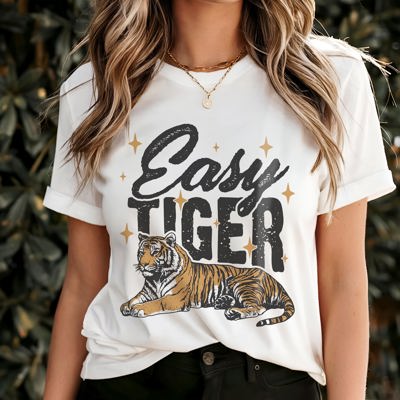 Graphic Tee, Tshirt, Retro Vintage Design, Funny, Cheeky, Easy Tiger