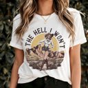  Graphic Tee, Tshirt, Retro Vintage Design, Funny, Cheeky, Hell I Won't, Cowgirl