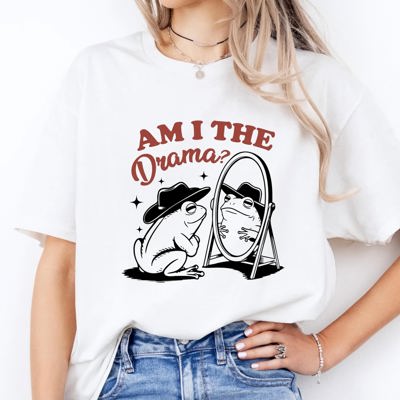 Graphic Tee, Tshirt, Retro Vintage Design, Funny, Cheeky, Am I The Drama?