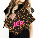  Custom Accessory Zip Bag, Travel Pouch, Makeup Bag, Tortoise Shadow Initial