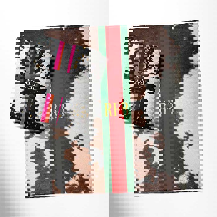 Personalized Cow Stripe Blanket, trendy popular gift, Best Seller, Teen, Tween, Daughter, Unique Gift