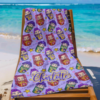 Kpop Demon Hunters Beach Towel