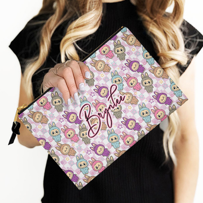 Labubu Little Monsters Personalized Large Zip Accessory Bag
