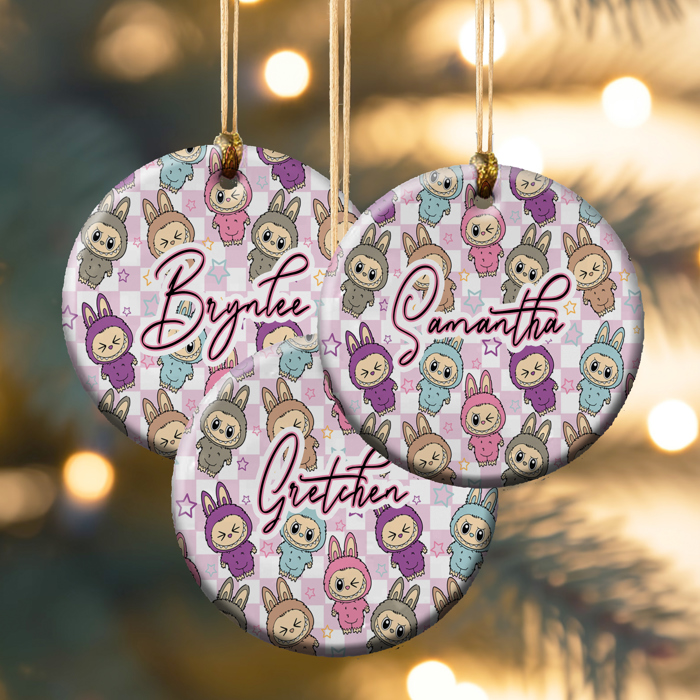 Labubu Little Monsters Personalized Ornaments
