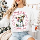  Graphic Sweatshirt, Christmas Holiday Spirit Cocktail Club