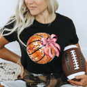  Graphic Tee, Tshirt, Sports, Basketball, Mom, Bows, Plus Sizes