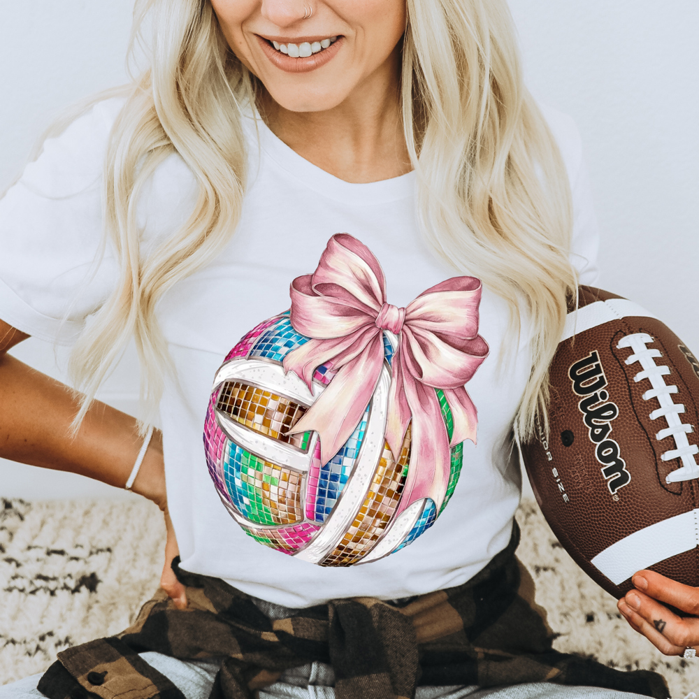 Graphic Tee, Tshirt, Sports, Volleyball, Mom, Bows, Plus Sizes