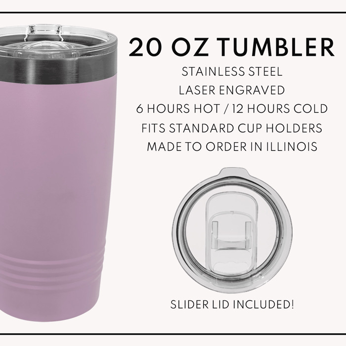 Personalized Birth Flower Tumbler | 4 Color Options