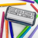  Sign & Return Flair Pen Teacher Stamp