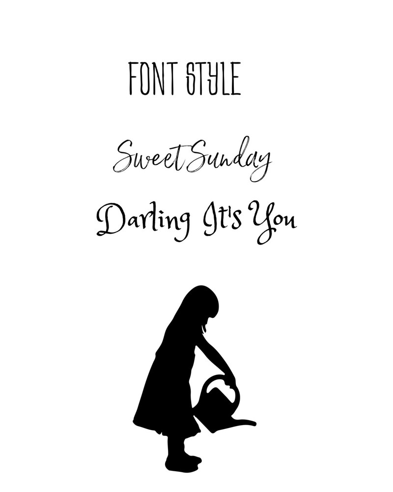 Personalized Silhouette Art Print Keepsake