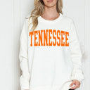 S-M IVORY CUSTOM SOLID FLEECE OVERSIZED SWEATSHIRT