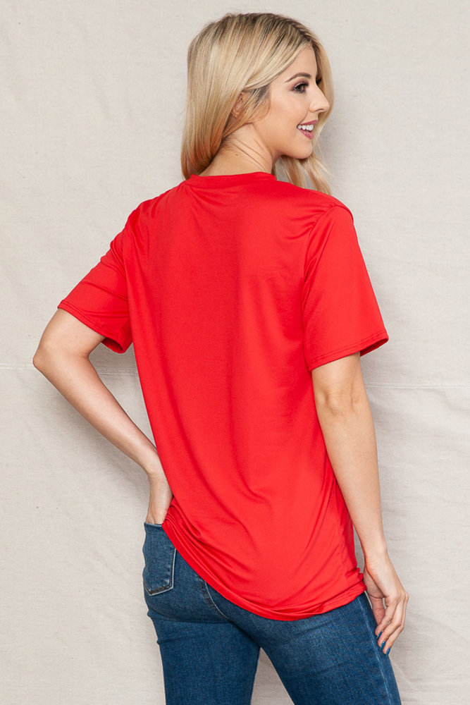 SUPER SOFT BASIC SOLID SHORT SLEEVE TOP