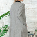 Small OLIVE SUPER SOFT FABRIC MIDI OPEN CARDIGAN