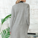 XL OLIVE SUPER SOFT FABRIC MIDI OPEN CARDIGAN