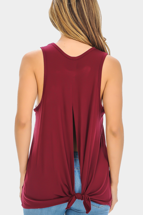 TANK TOP WITH BACK KNOT