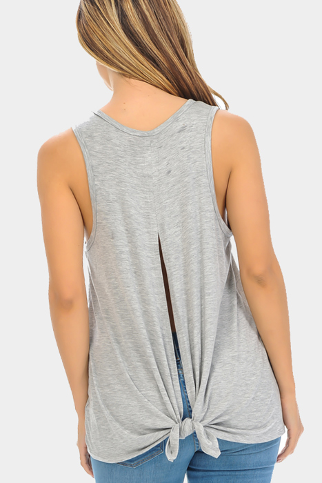 TANK TOP WITH BACK KNOT
