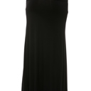 Medium BLACK SOLID MAXI SKIRT
