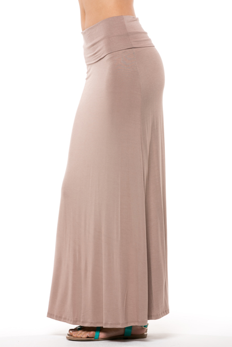SOLID MAXI SKIRT