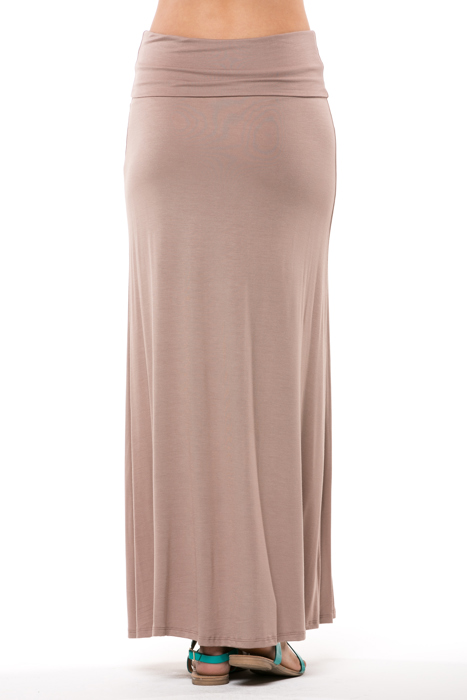 SOLID MAXI SKIRT