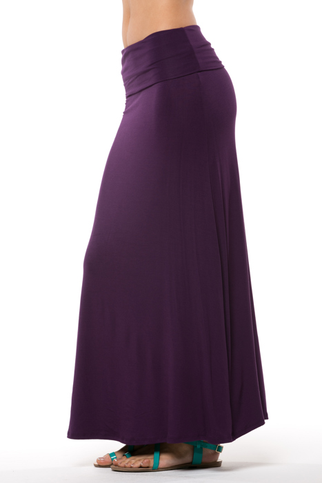 SOLID MAXI SKIRT