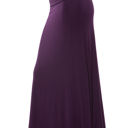 Large PLUM SOLID MAXI SKIRT