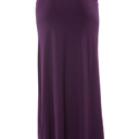 Large PLUM SOLID MAXI SKIRT